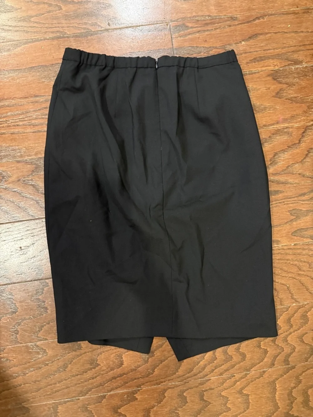 J. Crew NWT wool blend asymmetrical black pencil skirt, size 4